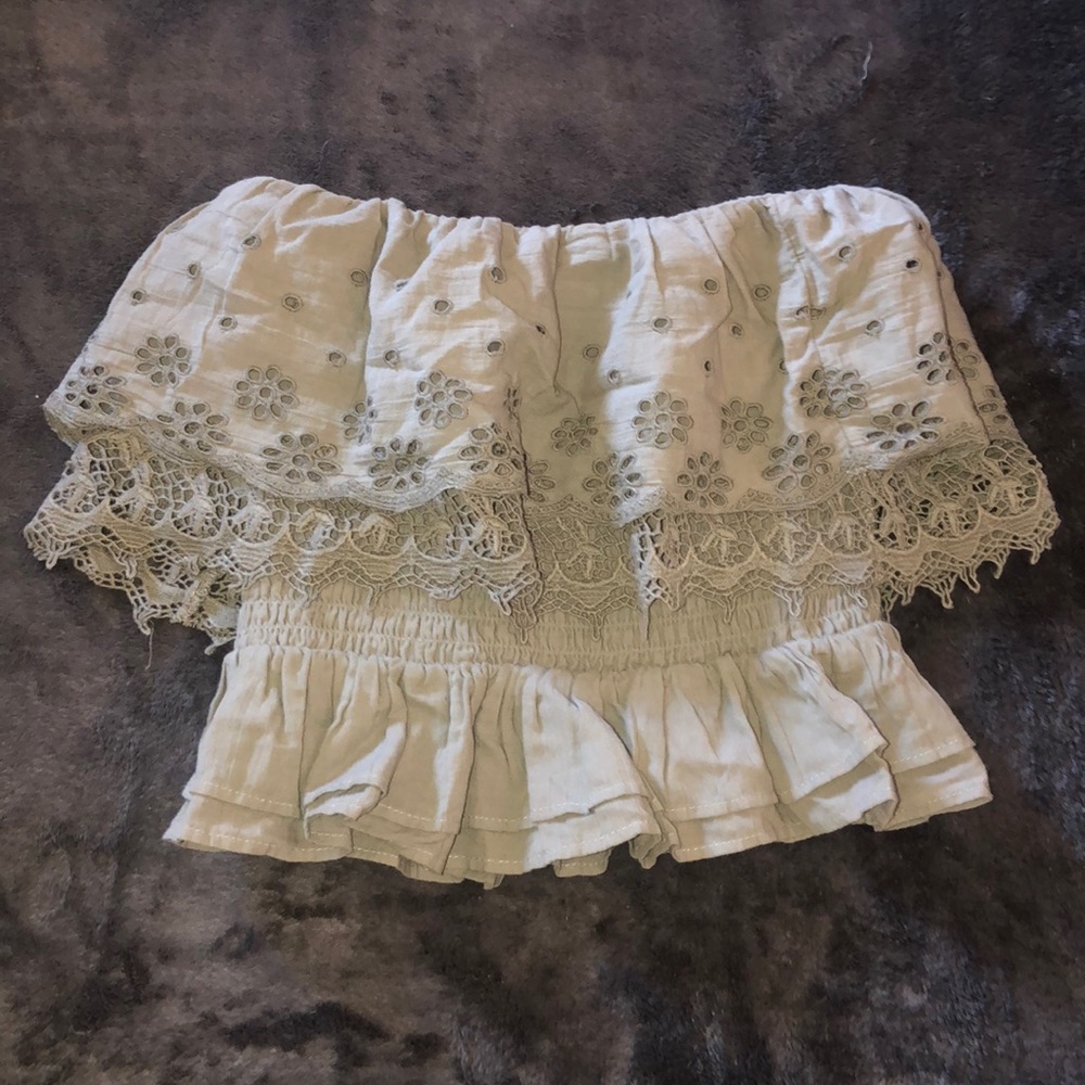 Strapless Crop Top